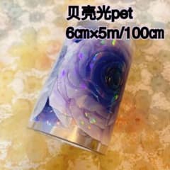 海外マスキングテープ巻売り 幽夜幻境 フラワー花 贝壳光petテープ