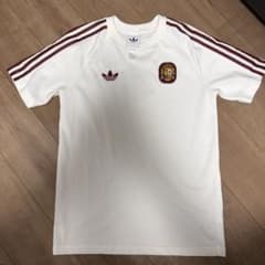 adidas スペイン代表 サッカーTシャツ ホワイト Lサイズ - メルカリ