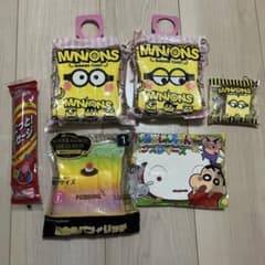 미니언즈 크레용 신짱 스퀴즈 세트