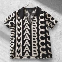 MARC JACOBS Y2K Monogram Pattern Terry Polo Shirt