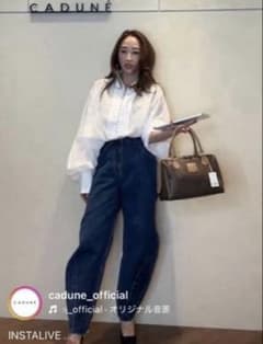 カデュネ CADUNE ★カーヴィー デニム パンツ ★ サイズ38 カーヴィーデニム（デニムパンツ）｜CADUNE（カデュネ）のファッション