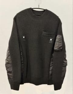 sacai サカイ ドッキングニット MA1 プルオーバー - メルカリ