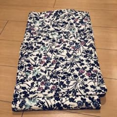 期間限定値下げ【試着のみ新品】洗える着物 Mサイズ 白地に紫のお花のサムネイル