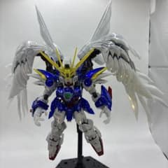 MGSDウイングガンダムゼロEWクリアカラー完成品メカニカルコアメッキ風