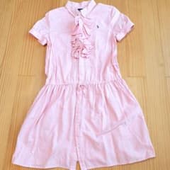ラルフローレン ピンクフリル付 ワンピ 160のサムネイル