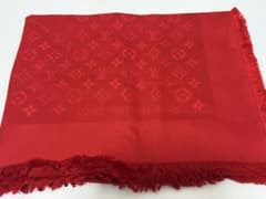 LOUIS VUITTON モノグラム 大判ストール ショール レッド 赤のサムネイル