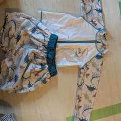 恐竜柄 ラッシュガード 上下セットのサムネイル