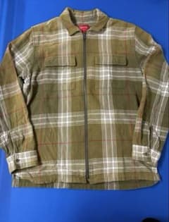 Supreme zip up flannel shirtのサムネイル