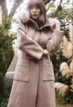 Her lip to Faux Fur Hoodie Duffle Coat - メルカリ