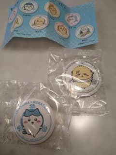 ちいかわ ×くら寿司　缶バッジ 2個セット　　　ハチワレ　ラッコのサムネイル