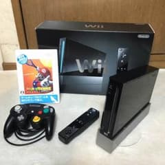 wii黒 本体+ソフト+GCコントローラーのサムネイル