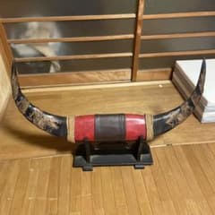 ツノ飾り ドラゴン彫刻の角飾り（スタンド付き） 置物のサムネイル