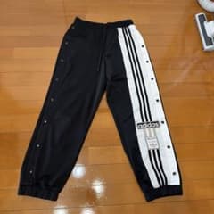 adidas トレフォイル スナップボタン パンツ ブラックのサムネイル