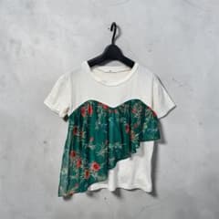 SLY 花柄 ビスチェ ドッキング Tシャツ フリル アシメ FREEのサムネイル