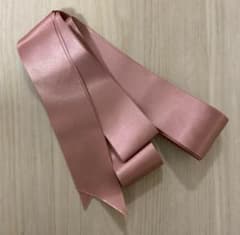 MOKUBAダブルフェイスサテンリボン　サッシュベルト　両面サテン　ピンクのサムネイル