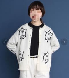 PAR ICI × 平山昌尚 静電気のパチパチ君インターシャニットカーディガンのサムネイル