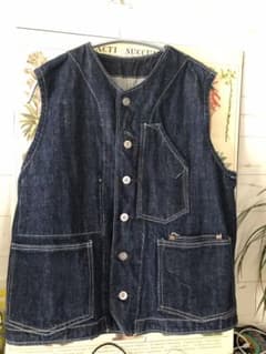 A_J様専用　デニムベスト　ヴィンテージ　Lのサムネイル