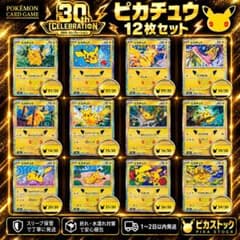 【状態◎】ピカチュウ 30th 12枚セット 30周年 ポケカのサムネイル