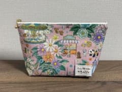20cmファスナーポーチ　ピンク色 ユキエモン☆デコレーションパーク☆のサムネイル