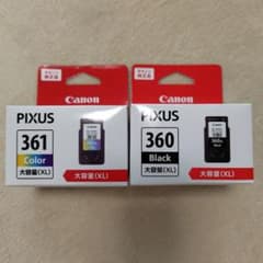 正規品大容量Canon PIXUS 361 360 インクカートリッジセットのサムネイル