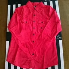 RAD CUSTOM 美品  綿シャツ  赤  160のサムネイル