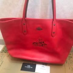 COACH コーチ トートバッグ　ディズニー　レッドのサムネイル