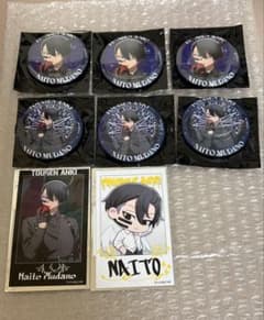桃源暗鬼 ファボテリア 天使と悪魔 チェキ風カード 缶バッジ 無陀野