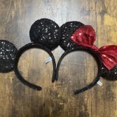ディズニー　カチューシャ　スパンコール　ペアのサムネイル