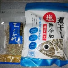 無添加 煮干しとちりめんのセットのサムネイル