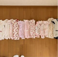 新生児〜80女の子ロンパース　初夏〜夏　12着のサムネイル