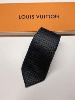 LOUIS VUITTON ネクタイ モノグラム柄 ブラック グリーン - メルカリ