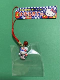 ハローキティ　伊豆大島限定　あんこ椿娘　キティ　根付け