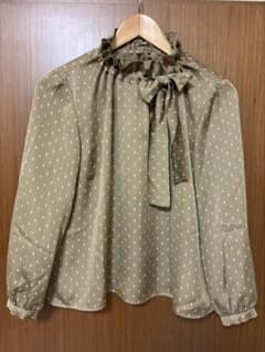 週末値下げ 美品 FIGNO フィグノ ボウタイ リボン ブラウス フリル襟