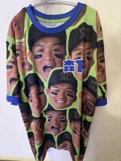 阪神タイガース森下翔太選手！顔柄Tシャツ！推し活や野球観戦に最適！Lサイズのサムネイル