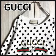 3302【希少モデル・美品】グッチ ポルカドット＆ヴィンテージロゴ スウェット 3302【希少モデル・美品】グッチ ポルカドット＆ヴィンテージロゴ