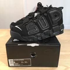 Supreme Nike Air More Uptempo 黒 27cmのサムネイル