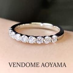 ヴァンドーム青山 PT950 ダイヤモンド 0.50ct エタニティリング - メルカリ