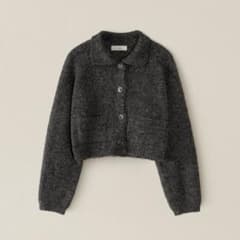 Home Pocket Cardigan charcoal OHOTORO