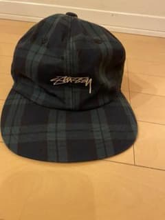 STUSSY キャップ　チェック柄のサムネイル