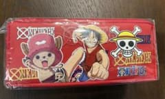 【新品未使用】ワンピース Wファスナーペンポーチ ルフィ チョッパーのサムネイル