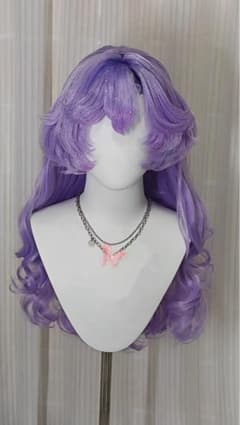 鳴潮 カンタレラ コスプレウィッグ セット済み 新品 ロングウェーブ 坎特蕾拉のサムネイル