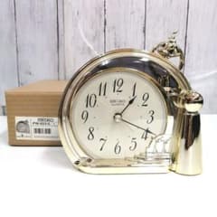 未使用 SEIKO セイコー 飾り振り子付き 置時計 PW403 G - メルカリ
