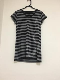 ボーダー 長めＴシャツ  ダブルスタンダードクロージングのサムネイル