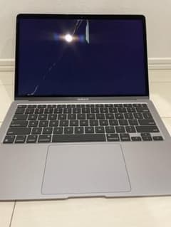 ジャンク品) MacBook Air M1 スペースグレー 液晶割れ - メルカリ
