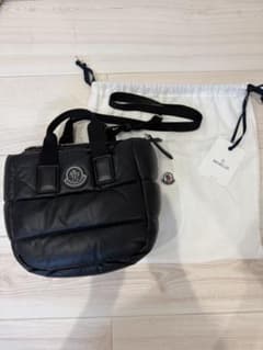 再値下げMONCLER レザー 2way トートバッグ ブラックのサムネイル