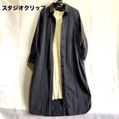 スタジオクリップ　シャツワンピース　M 美品Semis半袖Tシャツセットのサムネイル