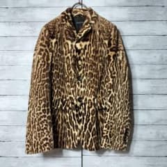 GUCCI グッチ レオパード柄レザージャケット ワラビー テーラード 