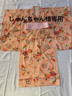 子供用着物、着物羽織セット、アンサンブル、昭和レトロ、モスリン、ハギレのサムネイル