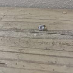 一粒石 スタッドピアス シルバーカラーのサムネイル