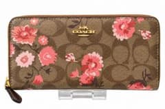 COACH シグネチャー フローラル ラウンドファスナー長財布のサムネイル